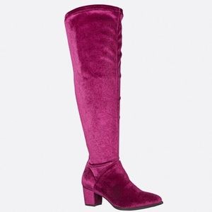 Cloudwalkers Kimberly Over the Knee Velvet Boot